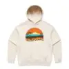 CaliforniaEcruWomensHoodie California Sunset Women's Hoodie | SoCal Apparel | Vintage Retro Pullover Sweatshirt